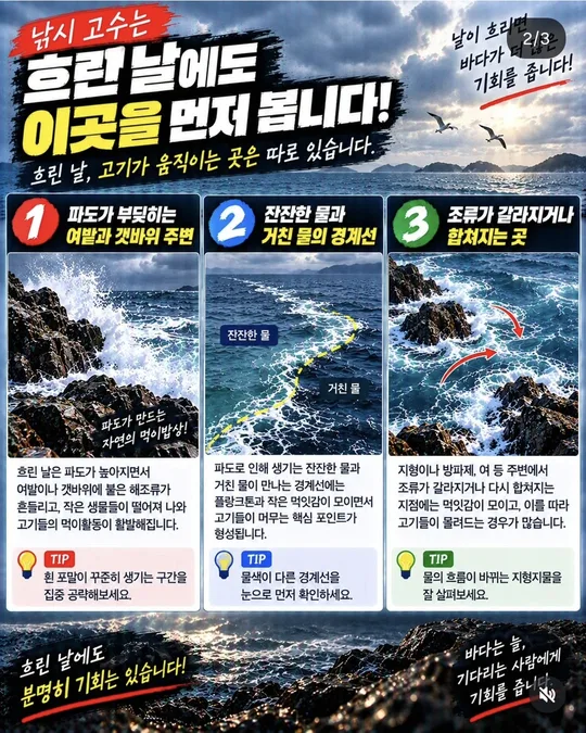 흐린 날 먼저 볼 곳 1~3 카드뉴스 그림