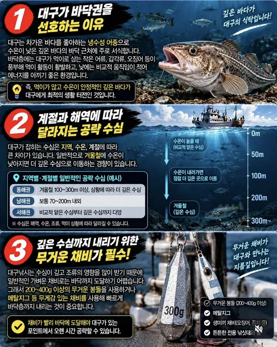 대구가 깊은 바다를 좋아하는 이유 카드뉴스 그림