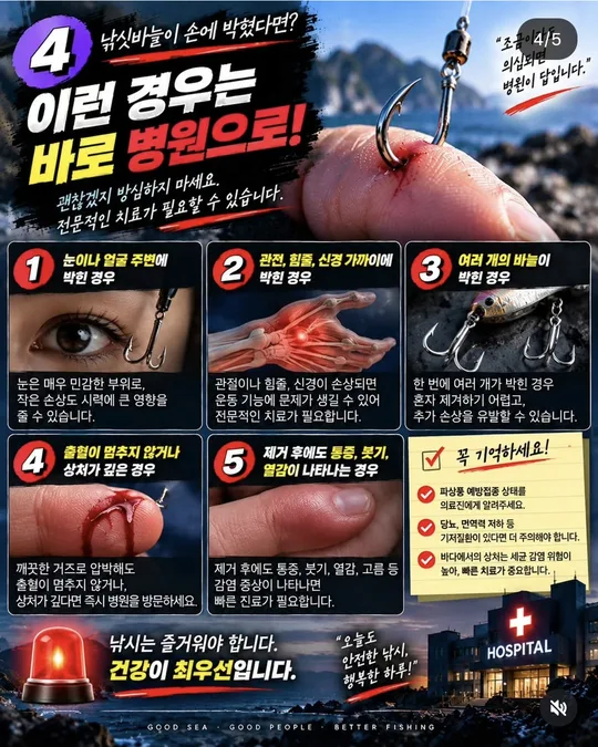 바로 병원에 가야 하는 경우 카드뉴스 그림