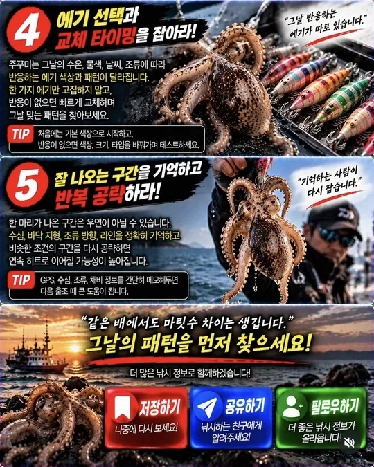 주꾸미, 색깔보다 먼저 볼 것 4~5 카드뉴스 그림