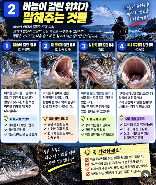 바늘이 걸린 위치가 말해 주는 것 카드뉴스 그림