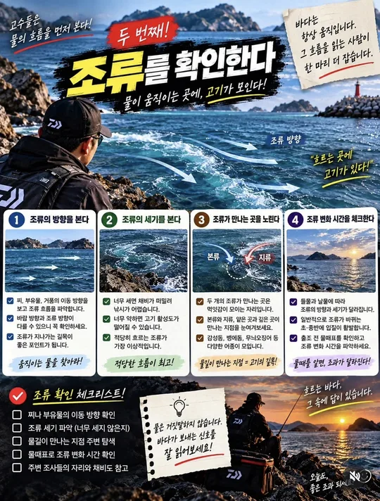 조류를 확인한다 카드뉴스 그림