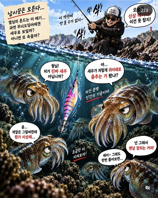 무늬오징어의 눈치 EP.05 (2) 카드뉴스 그림