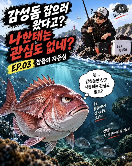 참돔의 자존심 EP.03 (1) 카드뉴스 그림