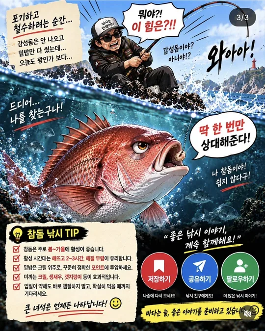 참돔의 자존심 EP.03 (3) 카드뉴스 그림