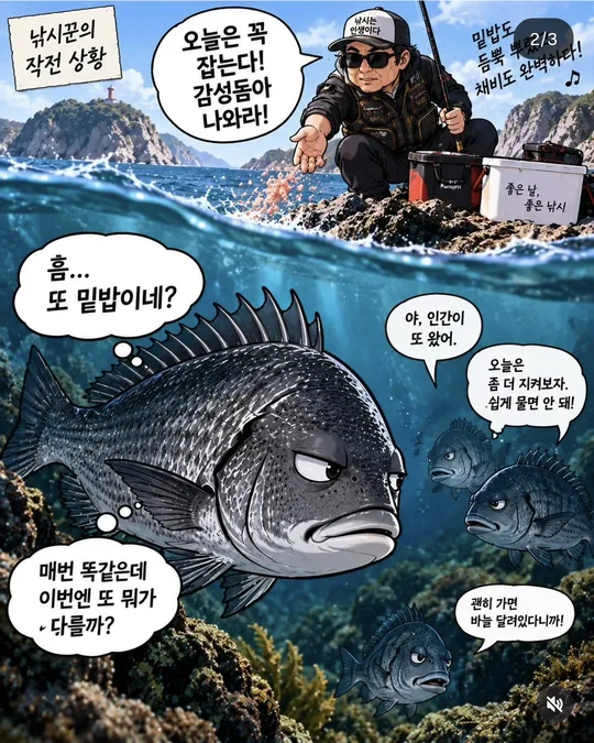 감성돔도 할 말 있다 EP.01 (2) 카드뉴스 그림