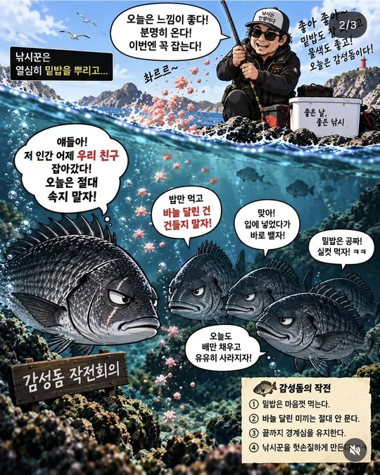 감성돔의 복수 EP.02 (2) 카드뉴스 그림