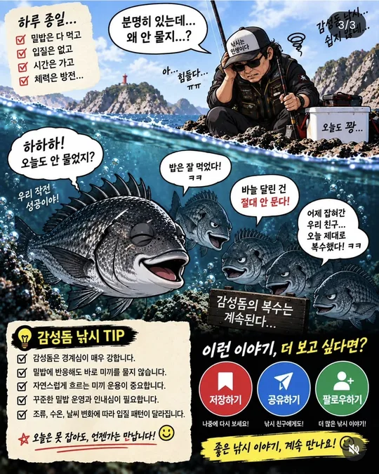 감성돔의 복수 EP.02 (3) 카드뉴스 그림